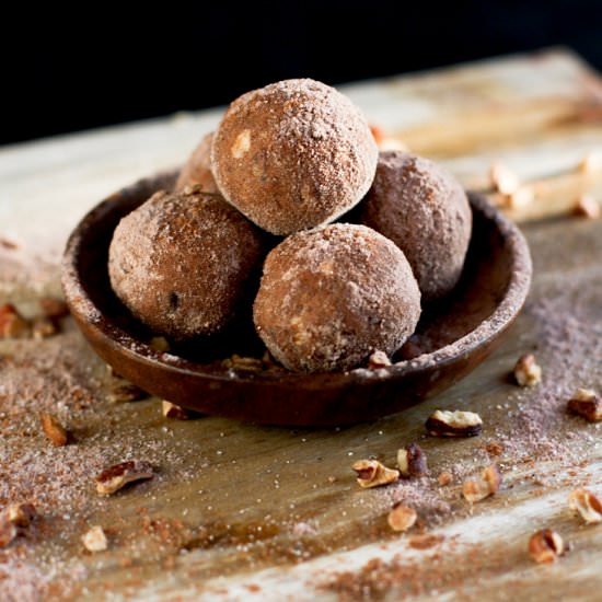 Mexican Chocolate Walnut Bites - Recipe photo by Cotter Crunch