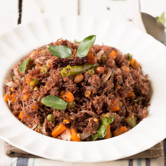 Finger Millet Upma - Recipe photo by currytrail