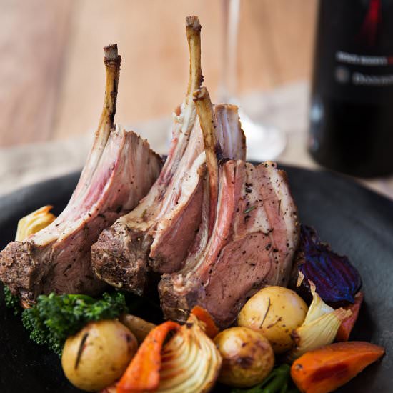 Roasted Lamb Rack - Recipe photo by Melissa Delport