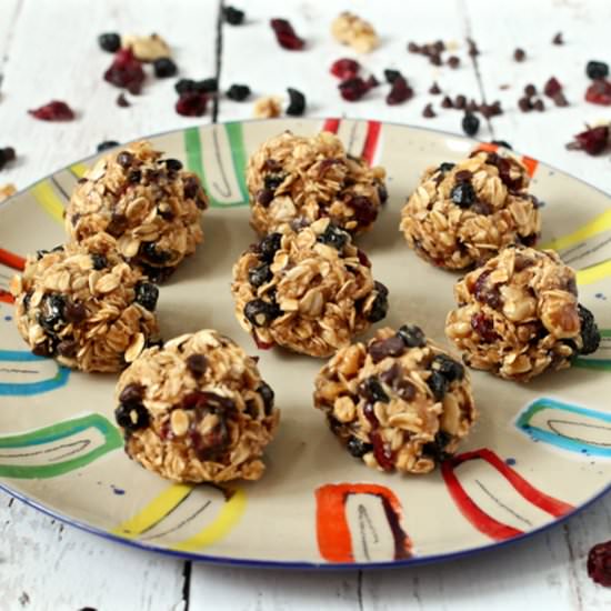 5-minute granola bites - Recipe photo by Family Food on the Table