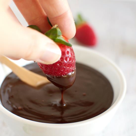 Rich fudgy chocolate sauce - Recipe photo by Claire K Creations