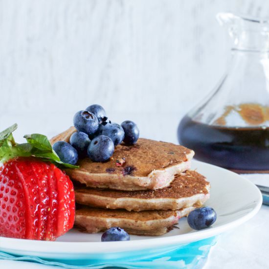 Berry pancakes (egg free) - Recipe photo by Claire K Creations