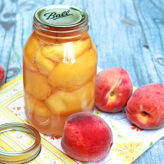 Small Batch Canned Peaches - Recipe photo by FountainAvenueKitchen