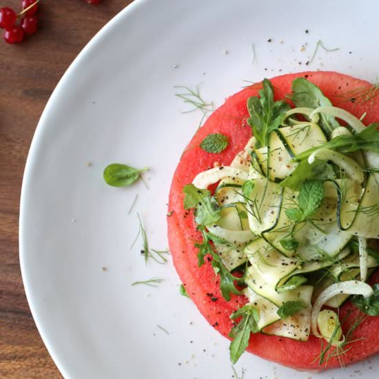 Watermelon Salad - Recipe photo by Petit World Citizen
