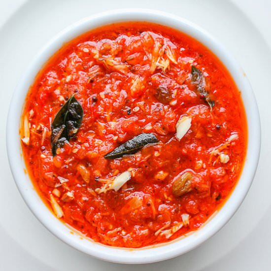 Tomato Chutney made in a Microwave - Recipe photo by KaliMirchbysmita