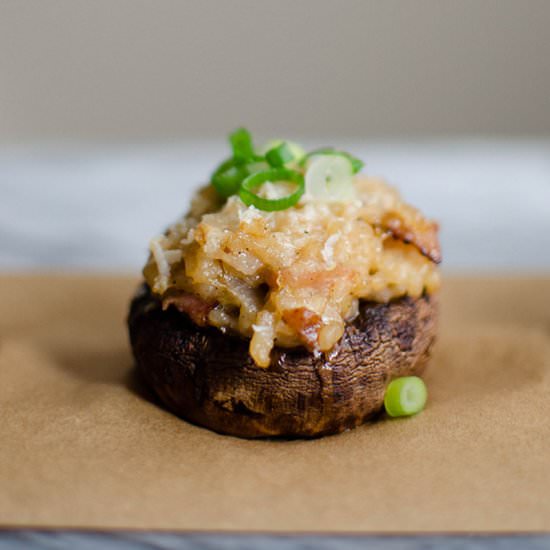 Stuffed Portobellini Mushrooms - Recipe photo by sprigandflours