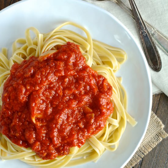 Tomato Sauce with Butter and Onions - Recipe photo by Ciao Chow Bambina