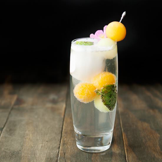 Sparkling Lemon Sorbet Cooler - Recipe photo by kaweah
