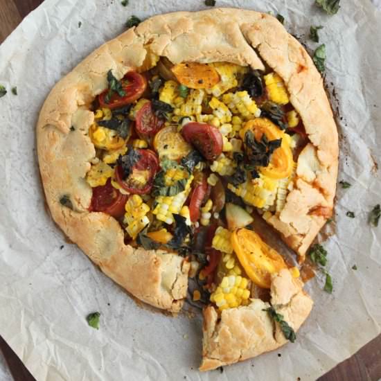 Savory Tomato and Corn Galette - Recipe photo by simple roots