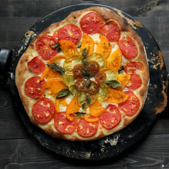 Tomato Pizza - Recipe photo by caras garden