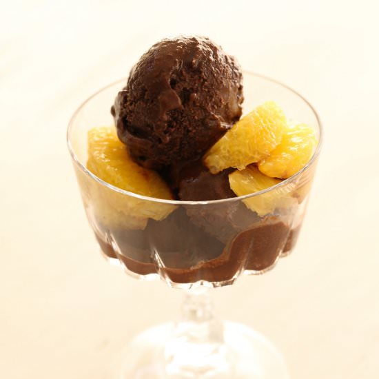 Chocolate Grand Marnier Sorbet - Recipe photo by thedessertspoon