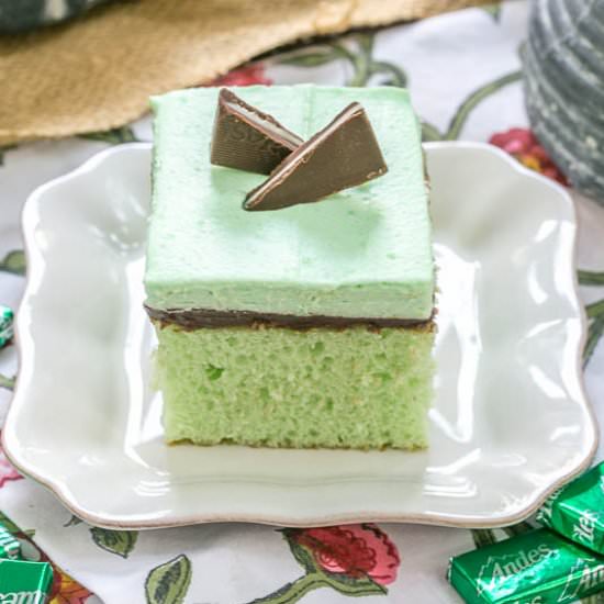 Creme de Menthe Cake - Recipe photo by thatskinnychickcanbake