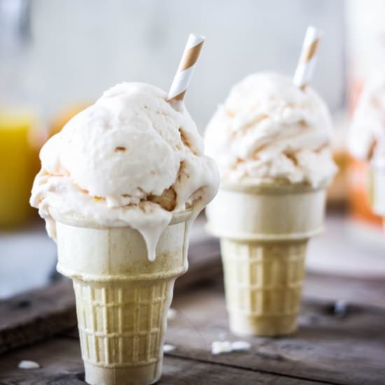 Orange Creamsicle Ice Cream - Recipe photo by ifthespoonfits