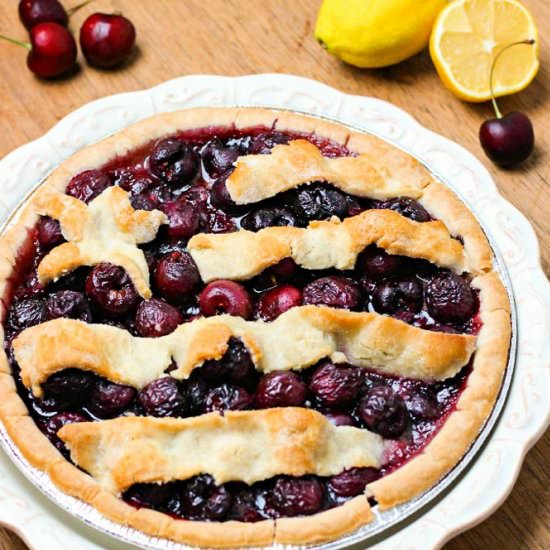 Moonshined (Gluten-Free) Cherry Pie - Recipe photo by BlessHerHeartYall