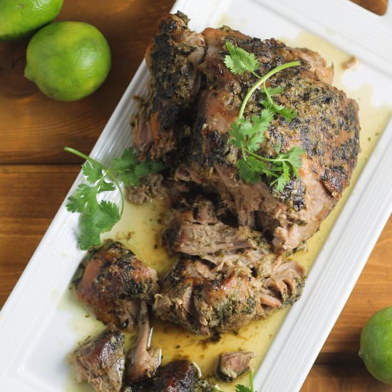 Cilantro Lime Pork Shoulder - Recipe photo by strictlydelicious
