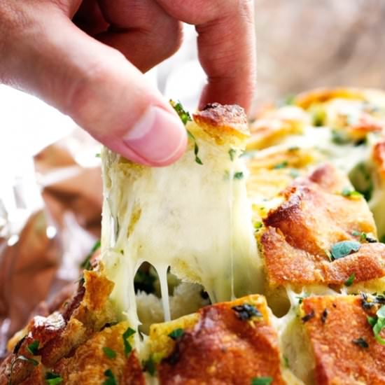 Cheesy Garlic Pull Apart Bread - Recipe photo by littlespicejar