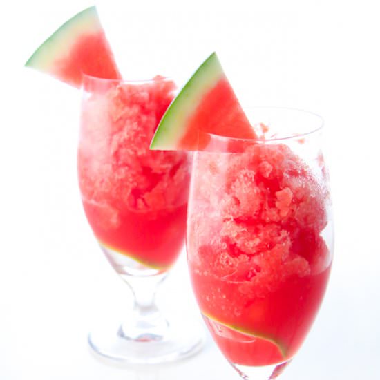 Watermelon & Lime Granita - Recipe photo by chef julie yoon