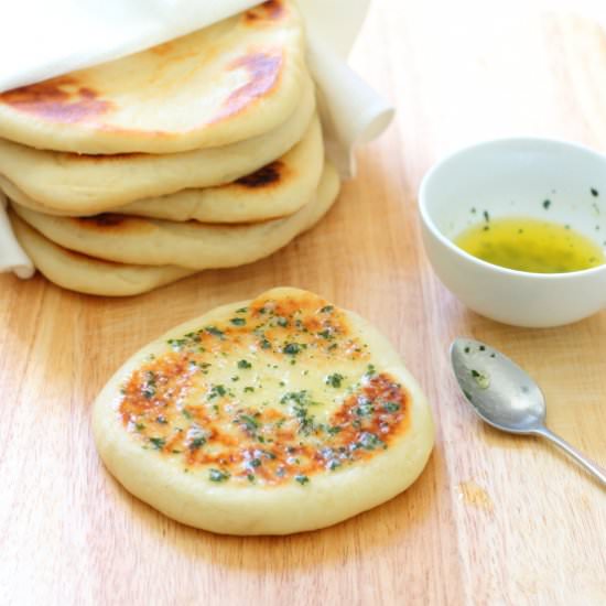 Garlic and Coriander Flatbreads - Recipe photo by sliceofkitchenlife