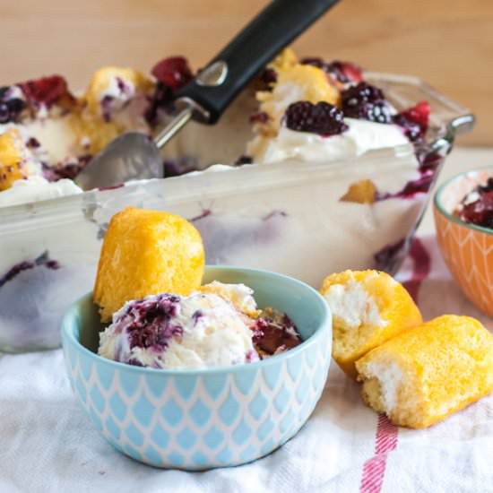 Berry Twinkie No Churn Ice Cream - Recipe photo by cookienameddesire