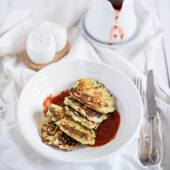 Spinach and Ricotta Fritters - Recipe photo by siankoo