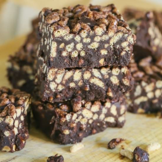 Almond Butter Chocolate Crunch Bars - Recipe photo by EatGood4Life