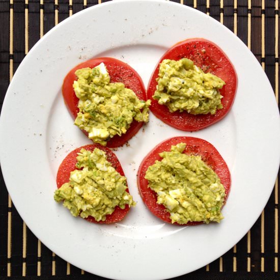 Eggy Avocado Mash - Recipe photo by cow crumbs