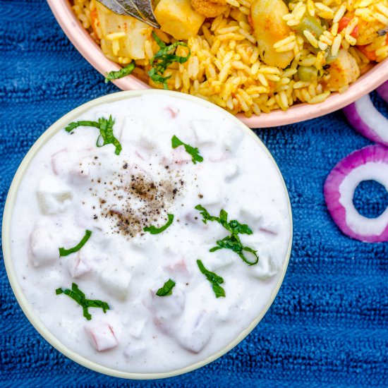 Mixed Vegetable Raita - Recipe photo by Herbivore Cucina