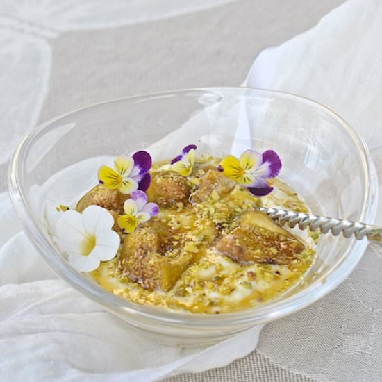 Roasted Figs, Salted Orange Caramel - Recipe photo by oliveoilandlemons