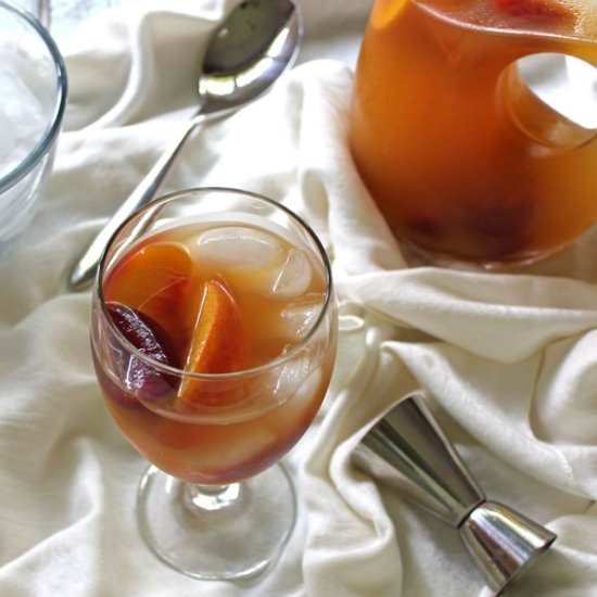 Ginger Peach Sangria with Plums - Recipe photo by CynthiaRusincovitch