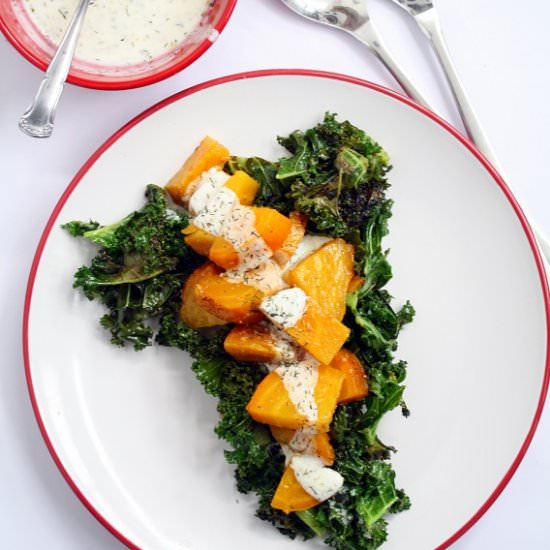 Kale Salad with Yellow Beetroot - Recipe photo by ciudadanaB