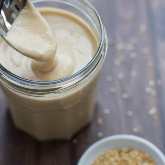 Tahini Sauce - Recipe photo by My Three Seasons