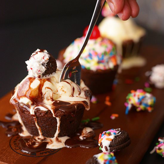 Brownie Bowl Ice Cream Sundae - Recipe photo by theforkbite