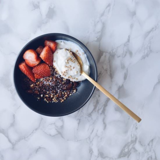 Chocolate Lupin Granola - Recipe photo by The Gluten Free Table