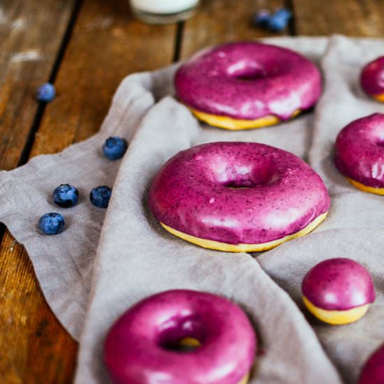 Blueberry Basil Doughnuts - Recipe photo by kelsey_thefarmersdaughter