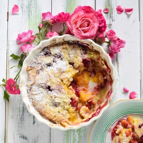 Peach Melba Clafoutis - Recipe photo by s-kueche