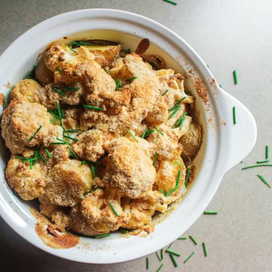 Potato – Cauliflower Gratin - Recipe photo by Lisa G Cooks