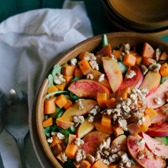 Summer Salad w Garlic Lime Dressing - Recipe photo by spice and sprout