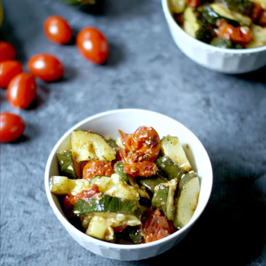 Roasted Italian Zucchini - Recipe photo by MyLifeCookbook