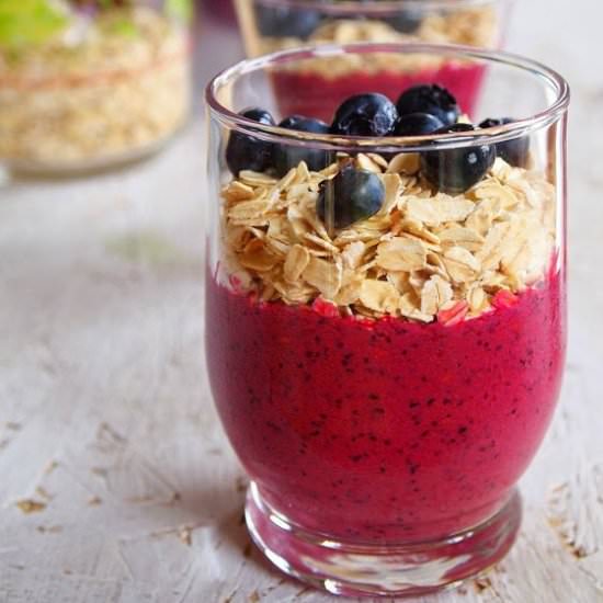 Forest fruit mousse - Recipe photo by whipped cream