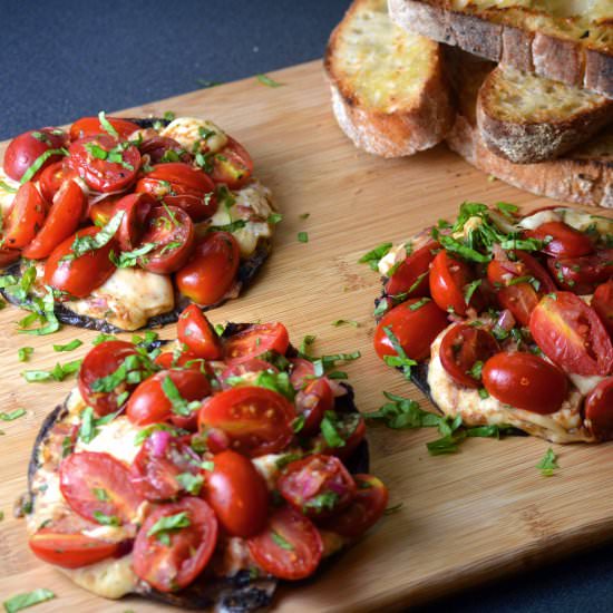 Grilled Portobello with Bruschetta - Recipe photo by susanstable