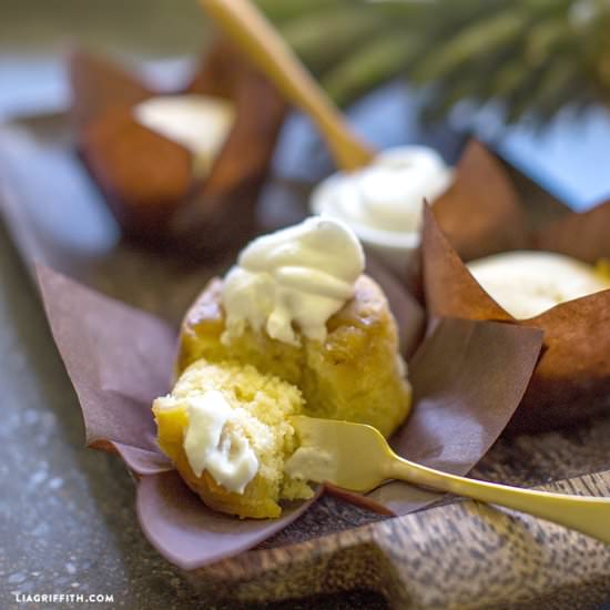 Mini Pineapple Upside Down Cake - Recipe photo by lia griffith