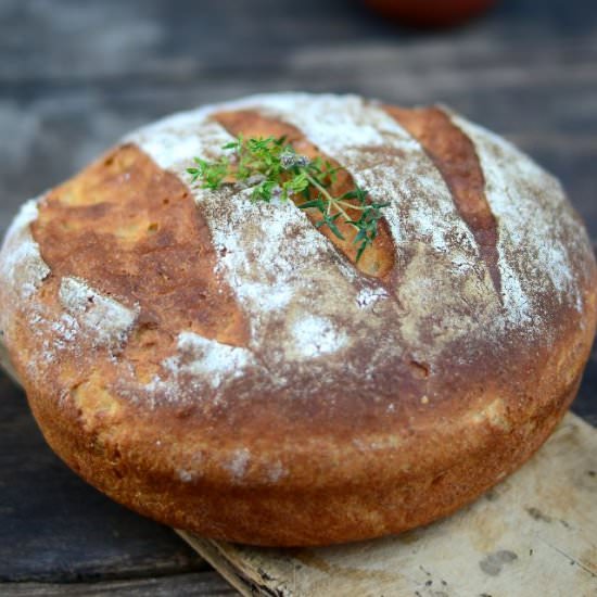 Bread with Flour and Thyme - Recipe photo by Tdoneva