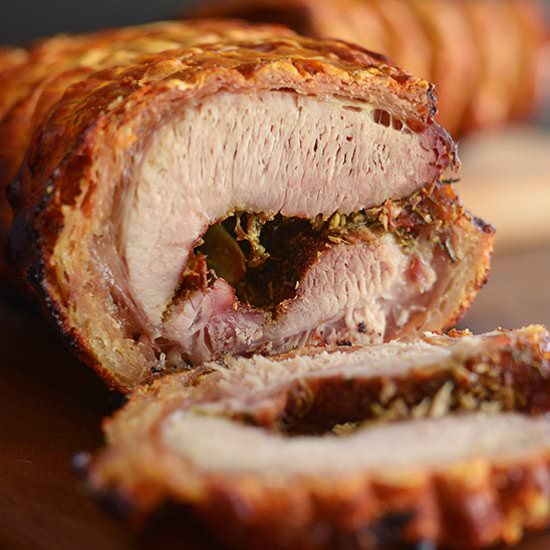 Porchetta With Crispy Skin - Recipe photo by theforkbite
