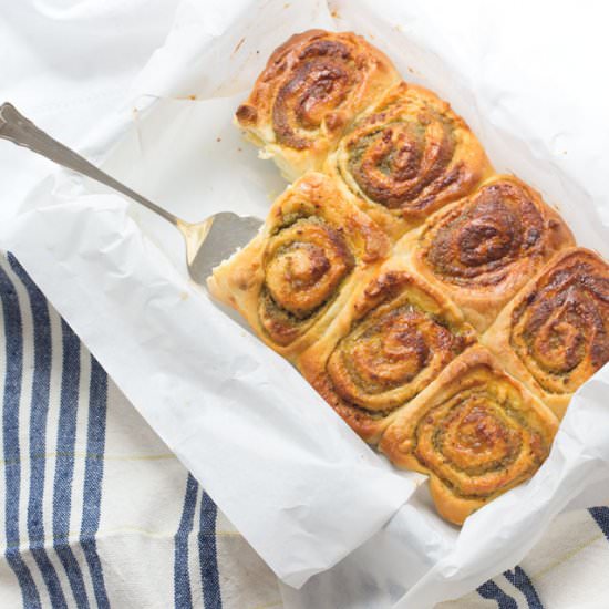 Marzipan Pumpkin Seed Rolls - Recipe photo by bowsessed