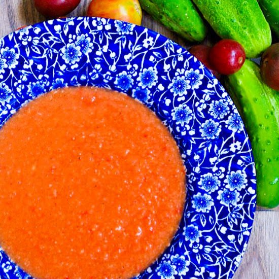 Simple Summer Gazpacho - Recipe photo by ahueats