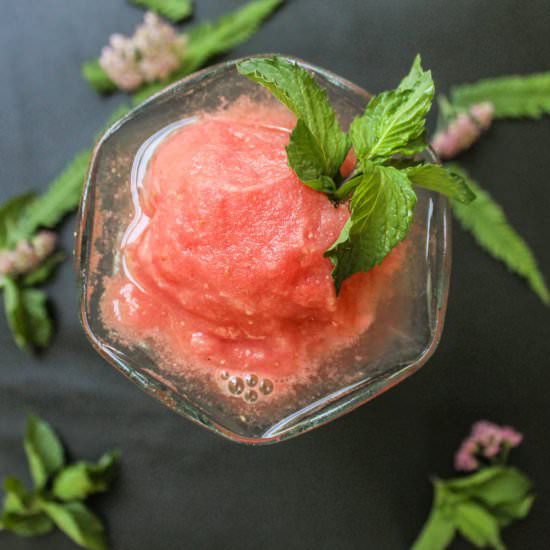 Minty Watermelon Frosty - Recipe photo by strawberry17