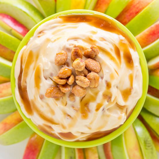 Caramel Cheesecake Dip - Recipe photo by Deliciously Sprinkled
