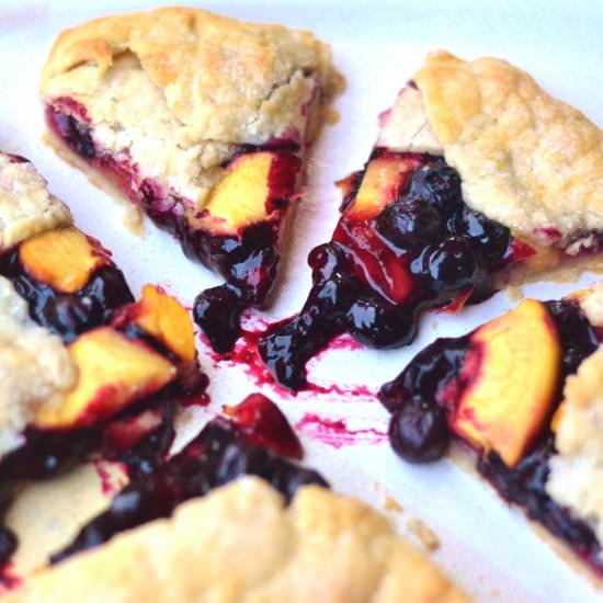 Blueberry & Peach Junior Galette - Recipe photo by fromjamestojamie