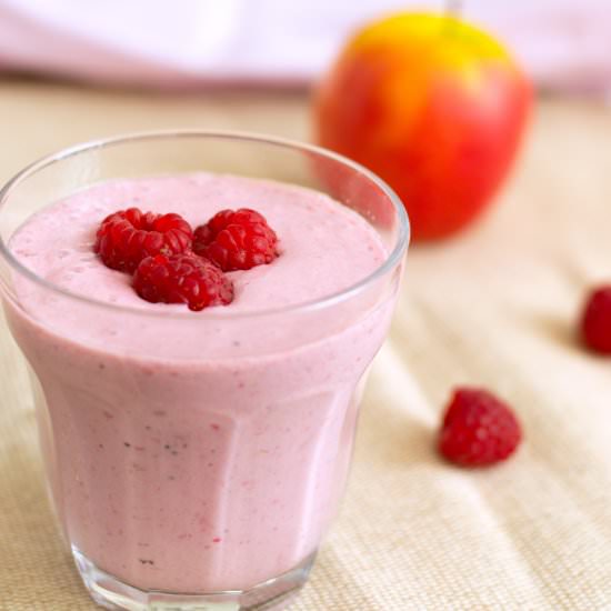Apple Raspberry Breakfast Smoothie - Recipe photo by foodandfitnessalways