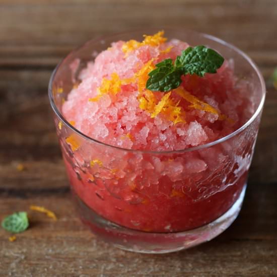 Watermelon Granita w/ a Twist - Recipe photo by Petit World Citizen
